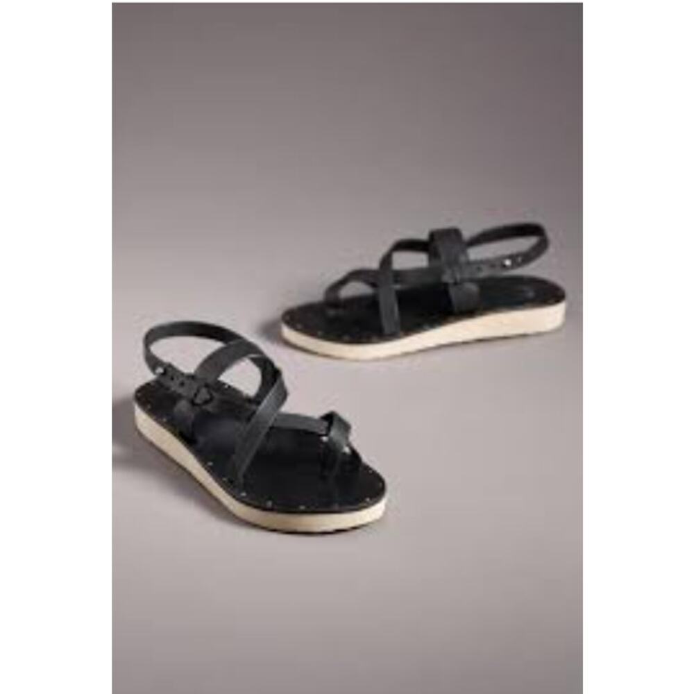 Anthropologie Beek Wigeon Leather Toe-Ring Sandals 8 NEW